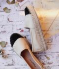 SO FUNKY women's genuine leather espadrilles, beige