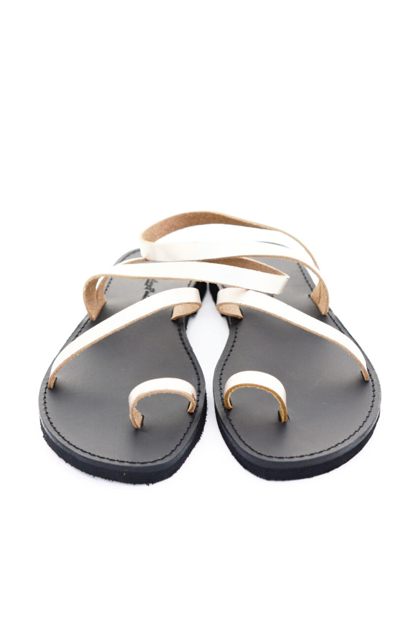 FUNKY DAY low-heeled sandals, metallic gray