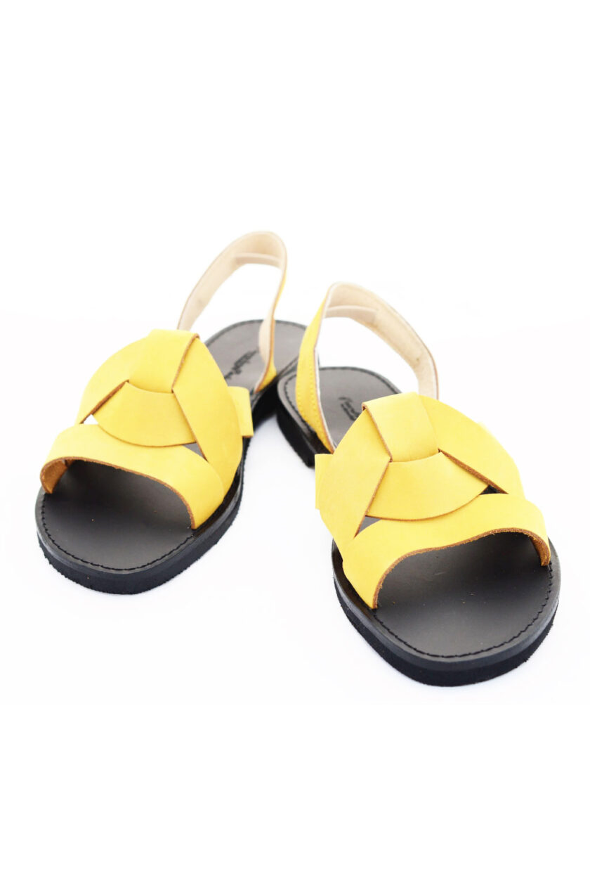 Women's sandals FUNKY CITY, yellow - mustard