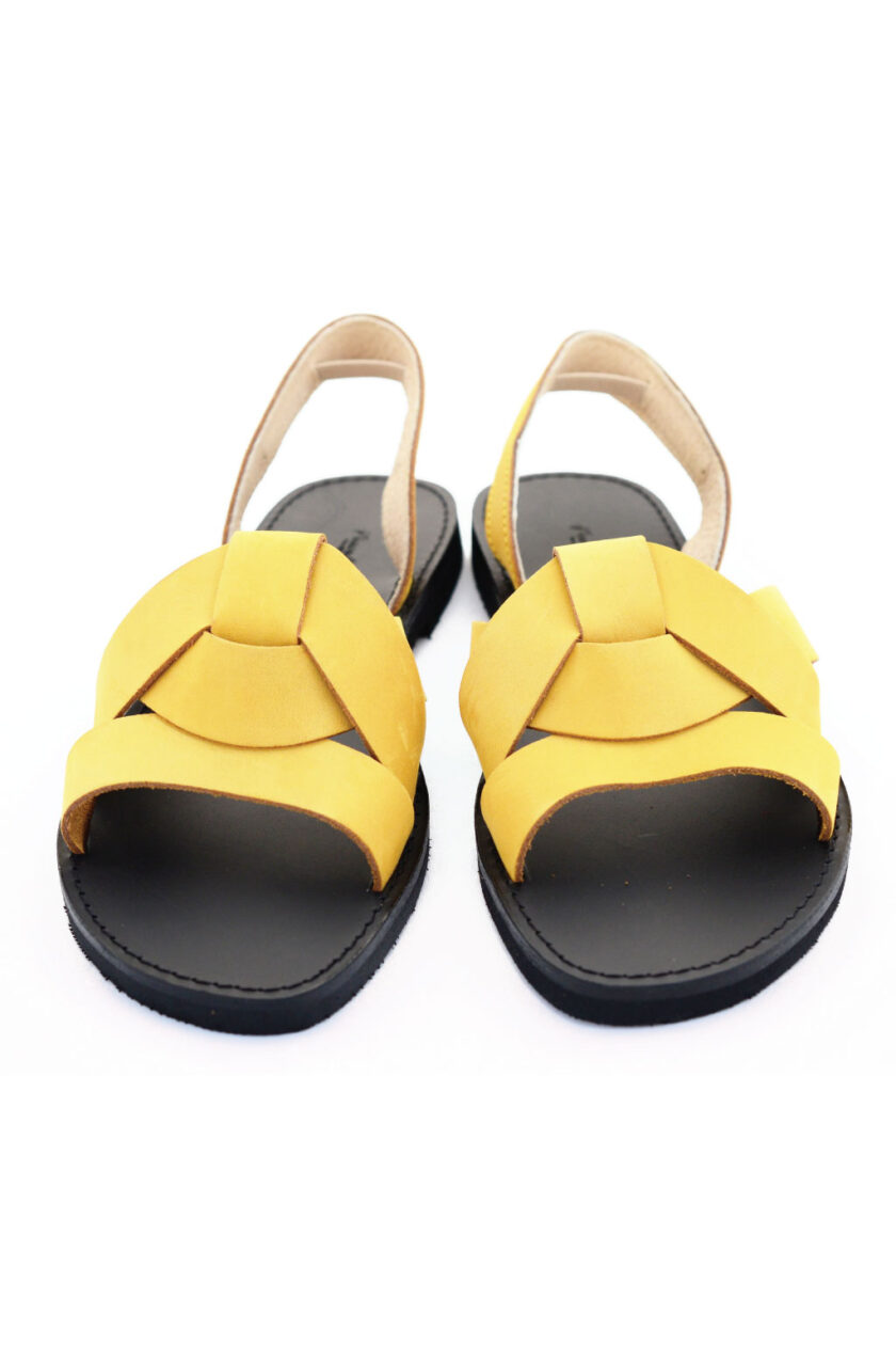 Women's sandals FUNKY CITY, yellow - mustard