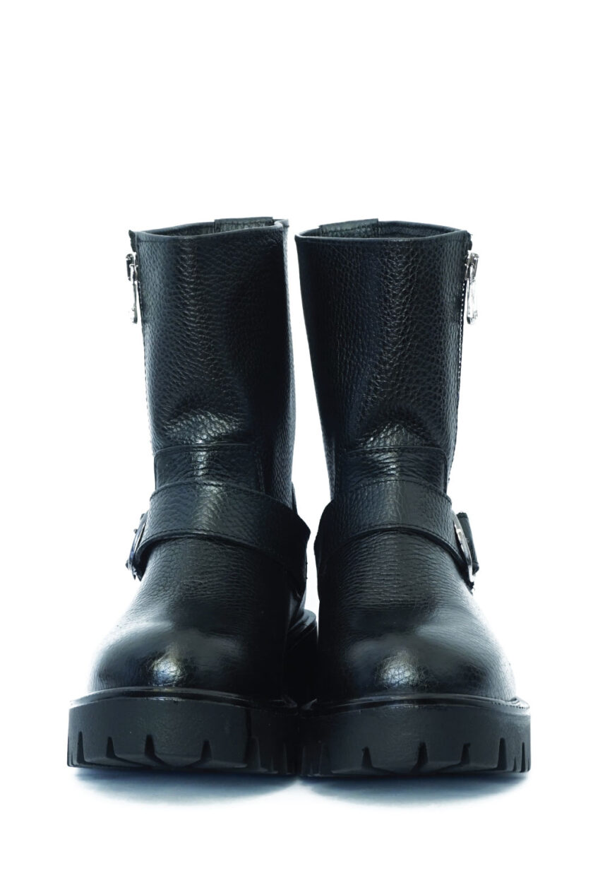 FUNKY BIKER women's leather boots, black