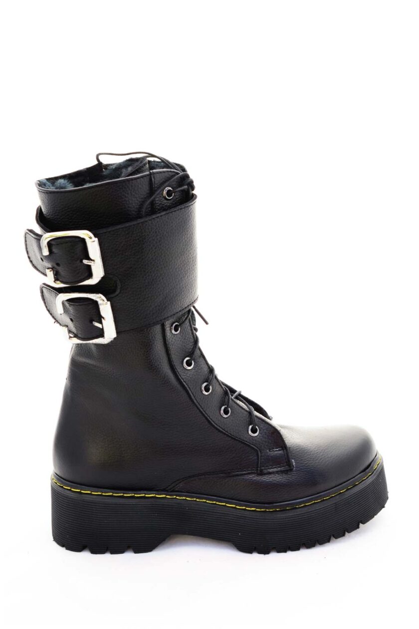 FUNKY CHOICE genuine leather boots, black