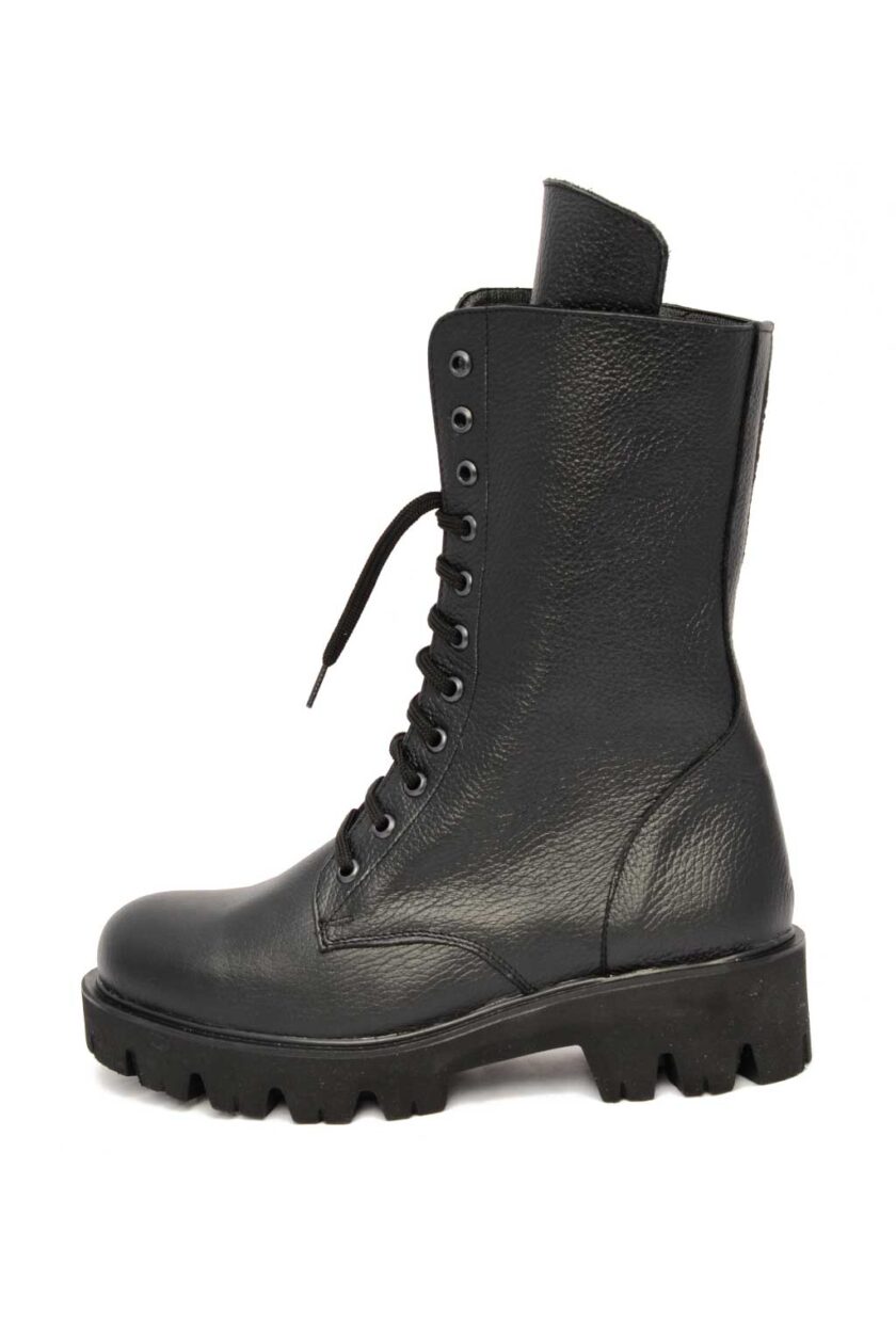 FUNKY HIGH ROCK genuine leather boots, black