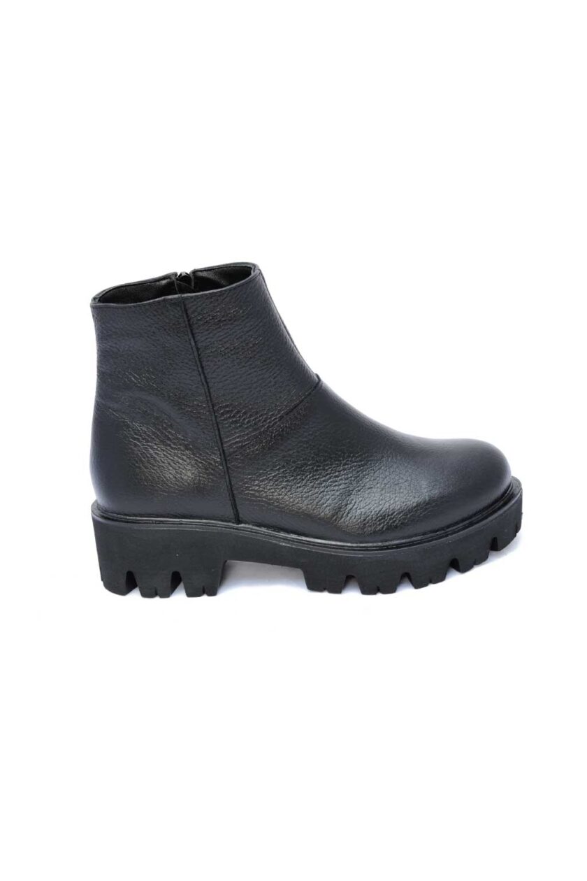FUNKY MINIMAL genuine leather women's boots, black