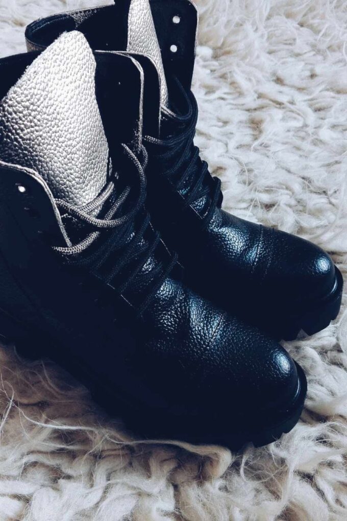 FUNKY ROCK genuine leather women's boots, black