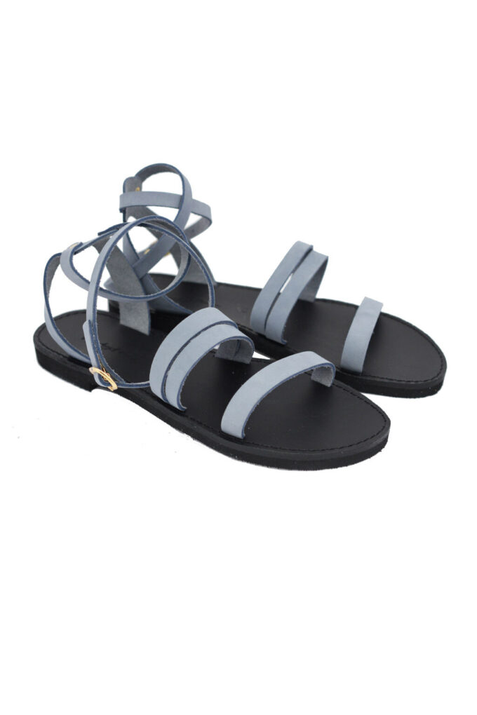 FUNKY GLAM leather sandals in light blue