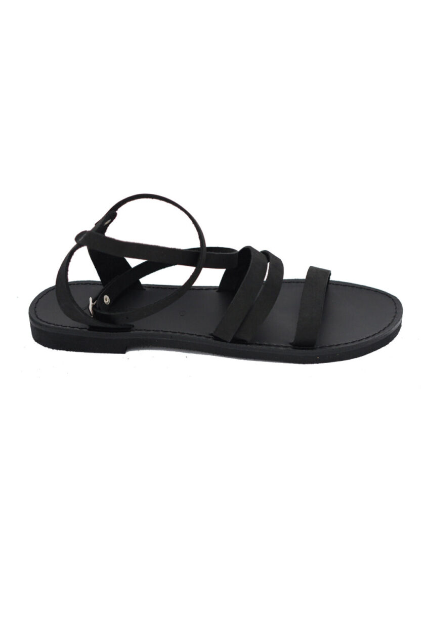 FUNKY GLAM black sandals in nubuck leather