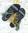 FUNKY FEMME ankle strap sandal in green