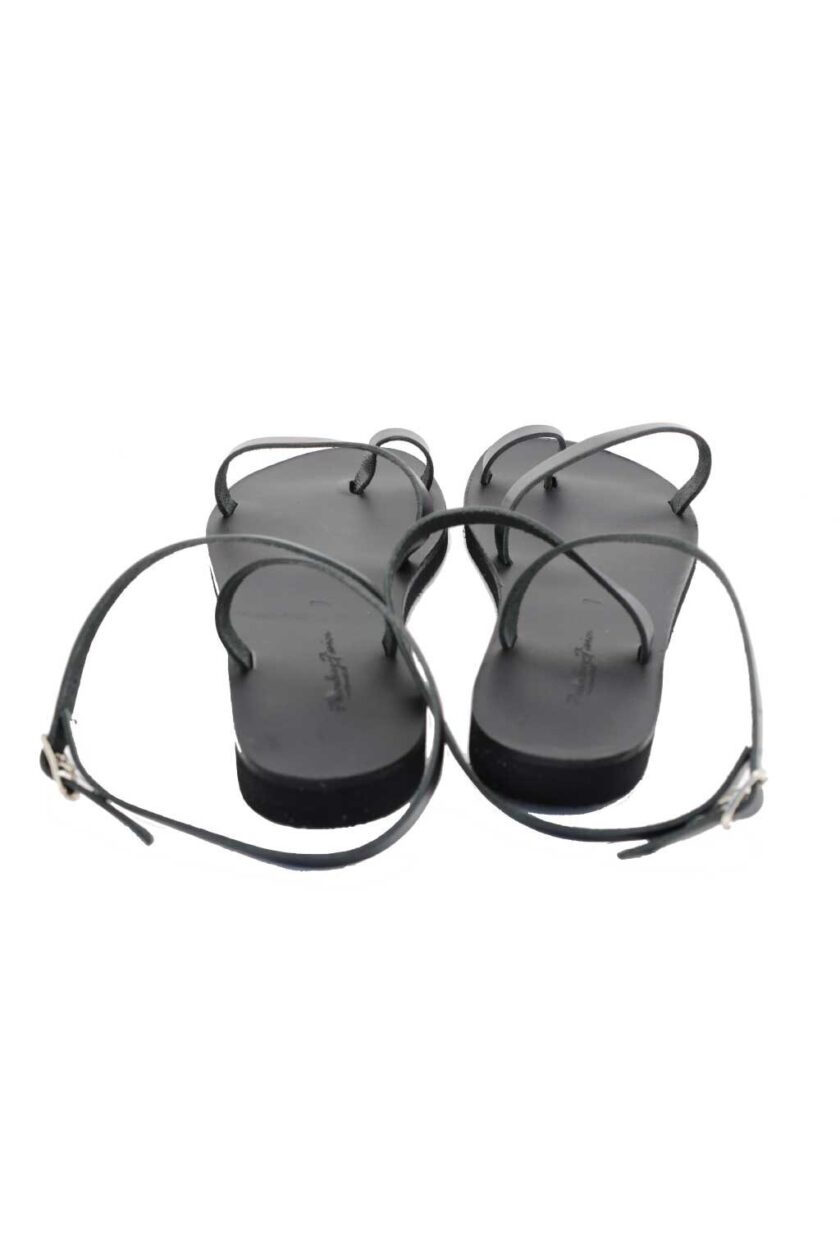 FUNKY NOMAD strappy sandals in black leather