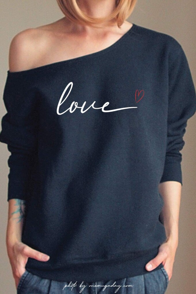 LOVE oversize black sweatshirt